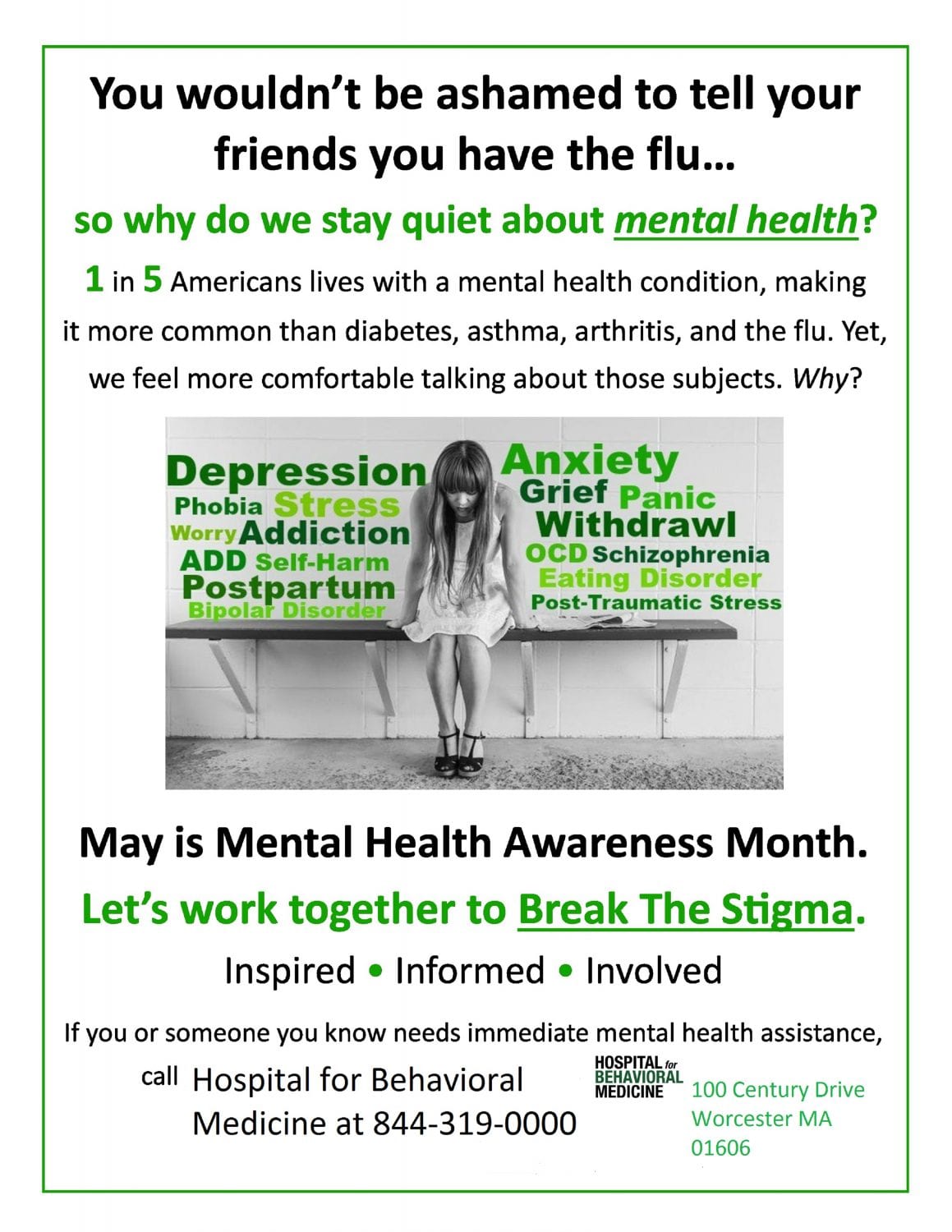 Mental Health Awareness Month - Hospital for Behavioral Medicine